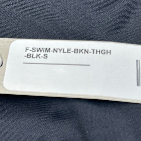 Everlane Thigh-High Bikini Bottom & Scoop-Neck Bikini Top Black Women Small NWT - Picture 7 of 15